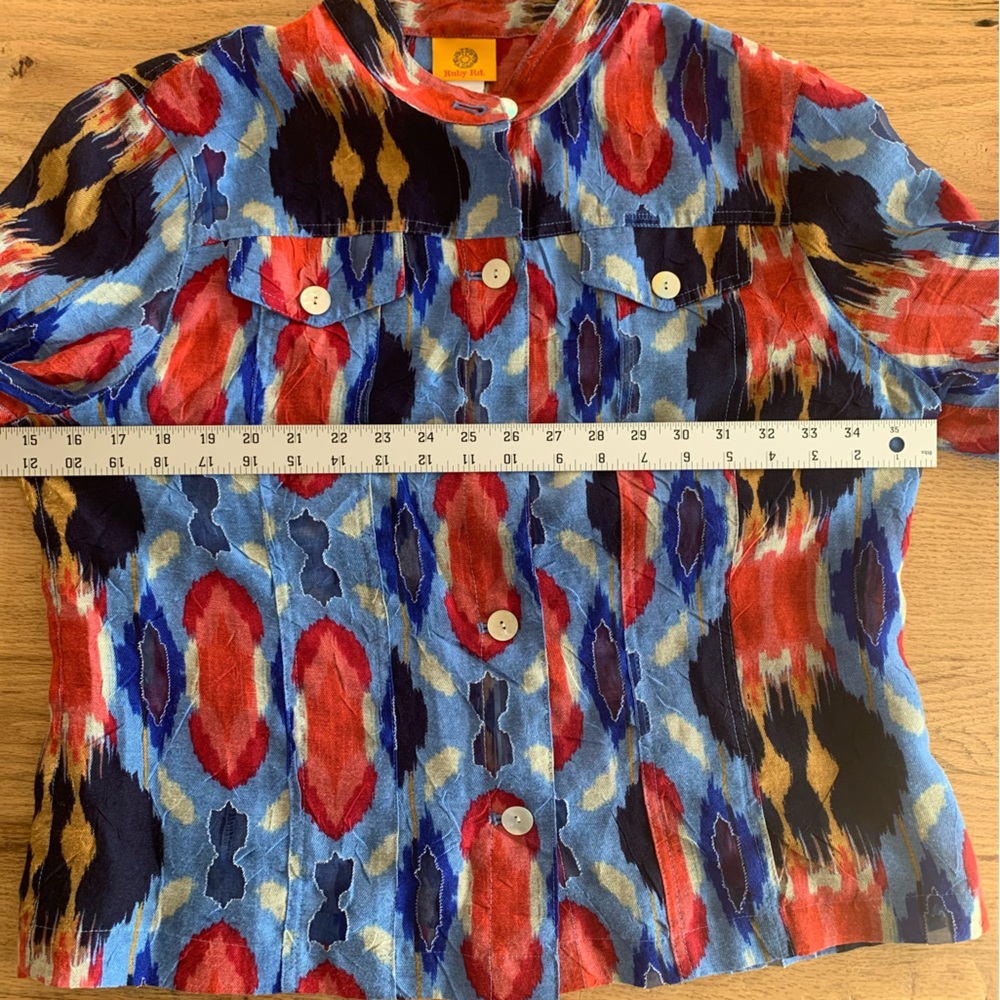 Ruby Rd. Lightweight Jacket Linen Sheer Long Slee… - image 6